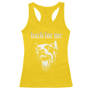 Bark For Me Racerback Tank Top Gothic Dog Graphic TS14 Daisy Print Your Wear