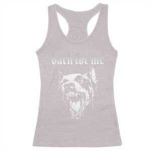 Bark For Me Racerback Tank Top Gothic Dog Graphic TS14 Ice Gray Print Your Wear