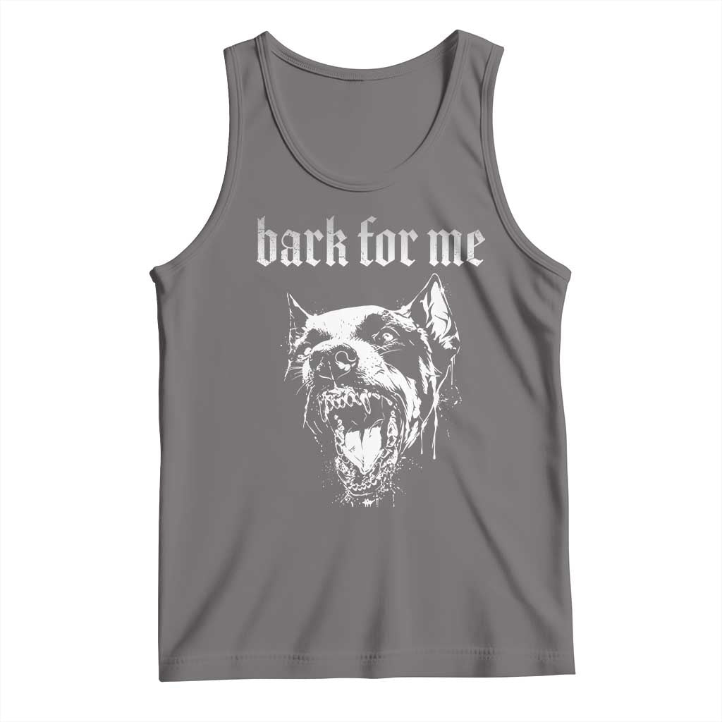 Bark For Me Tank Top Gothic Dog Graphic TS14 Deep Heather Print Your Wear