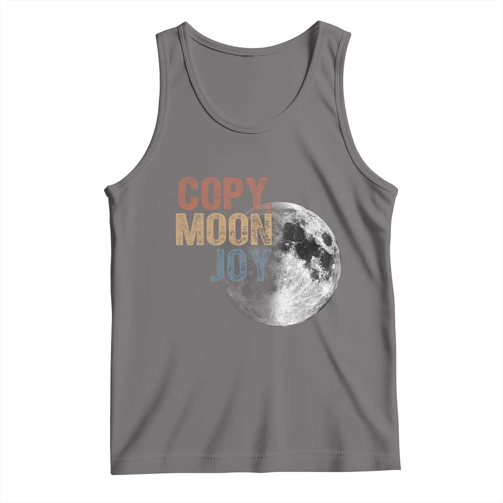 Copy Moon Joy Tank Top Funny Lunar Quote Graphic TS14 Deep Heather Print Your Wear