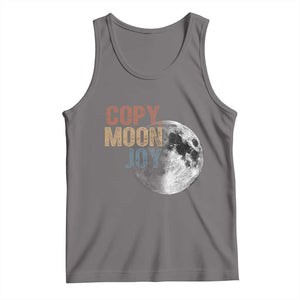 Copy Moon Joy Tank Top Funny Lunar Quote Graphic TS14 Deep Heather Print Your Wear