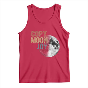 Copy Moon Joy Tank Top Funny Lunar Quote Graphic TS14 Red Print Your Wear