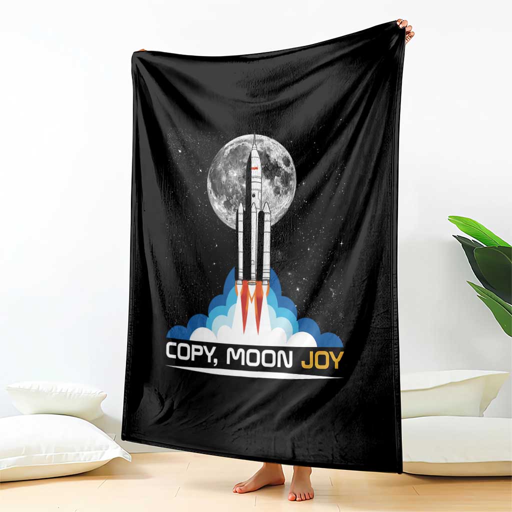 Copy Moon Joy Throw Blanket Rocket Launch Full Moon TS14 Print Your Wear
