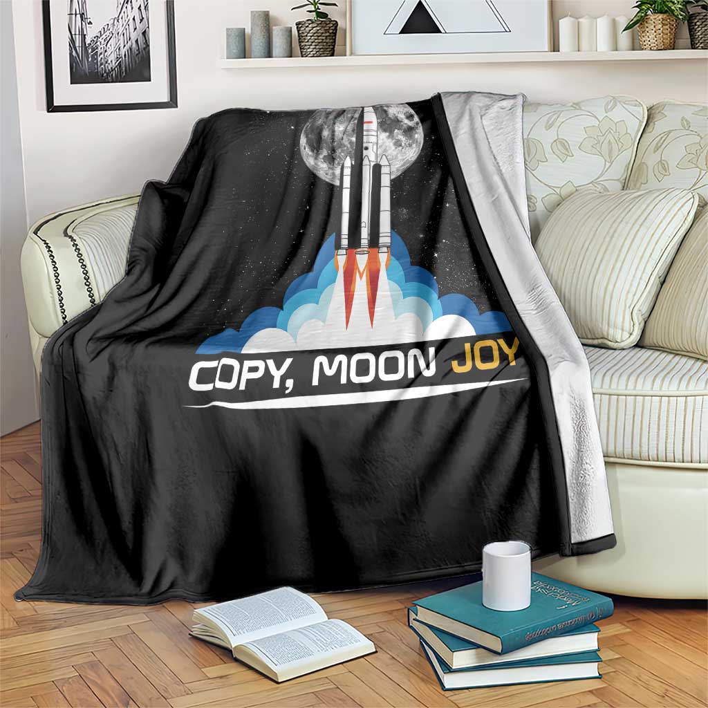 Copy Moon Joy Throw Blanket Rocket Launch Full Moon TS14 Print Your Wear
