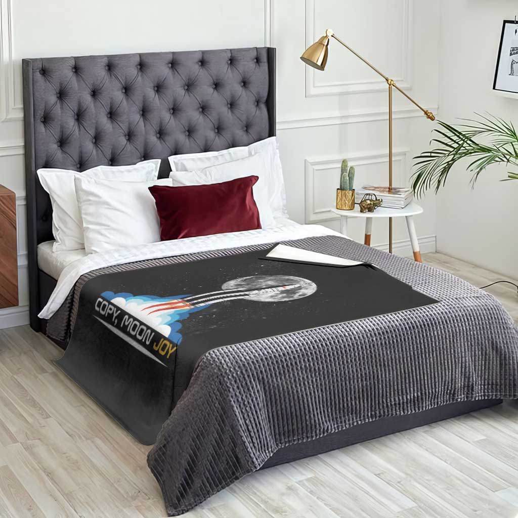 Copy Moon Joy Throw Blanket Rocket Launch Full Moon TS14 Print Your Wear