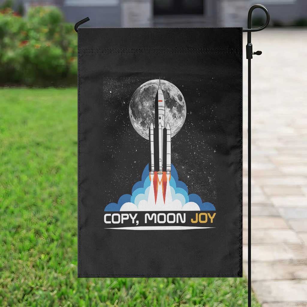 Copy Moon Joy Garden Flag Rocket Launch Full Moon TS14 Print Your Wear