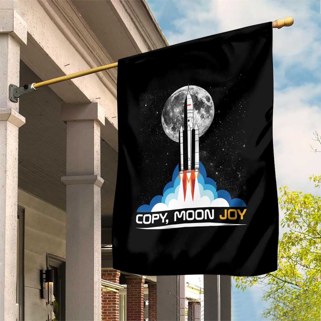 Copy Moon Joy Garden Flag Rocket Launch Full Moon TS14 Print Your Wear