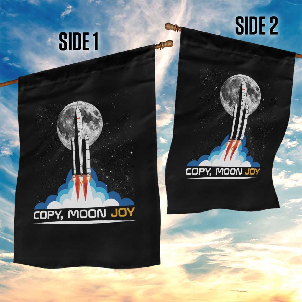 Copy Moon Joy Garden Flag Rocket Launch Full Moon TS14 Print Your Wear