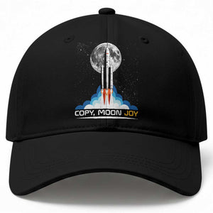 Copy Moon Joy Baseball Cap Rocket Launch Full Moon TS14 Print Your Wear