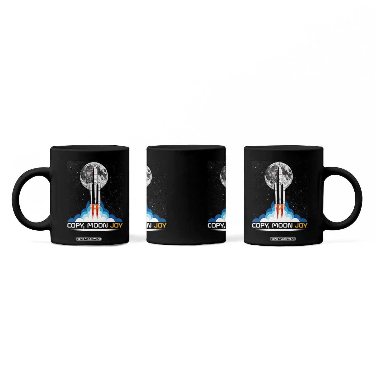Copy Moon Joy Coffee Mug Rocket Launch Full Moon TS14 Print Your Wear