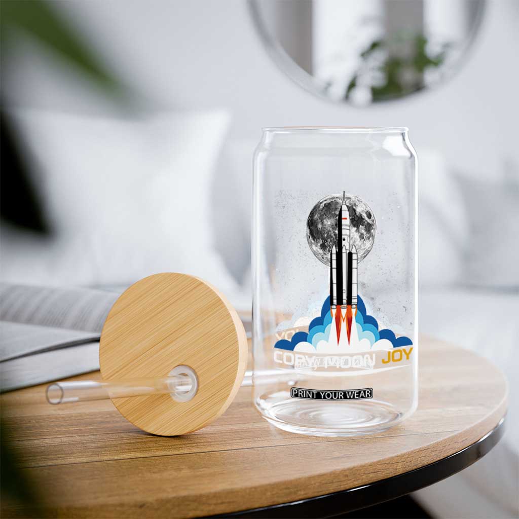 Copy Moon Joy Glass Can Rocket Launch Full Moon TS14 Print Your Wear