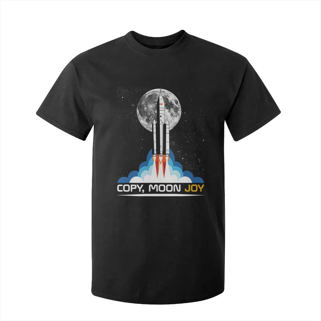 Copy Moon Joy T Shirt For Kid Rocket Launch Full Moon TS14 Black Print Your Wear