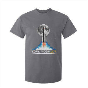 Copy Moon Joy T Shirt For Kid Rocket Launch Full Moon TS14 Charcoal Print Your Wear
