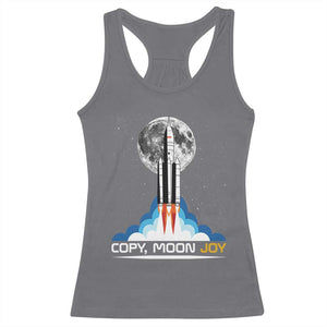 Copy Moon Joy Racerback Tank Top Rocket Launch Full Moon TS14 Charcoal Print Your Wear
