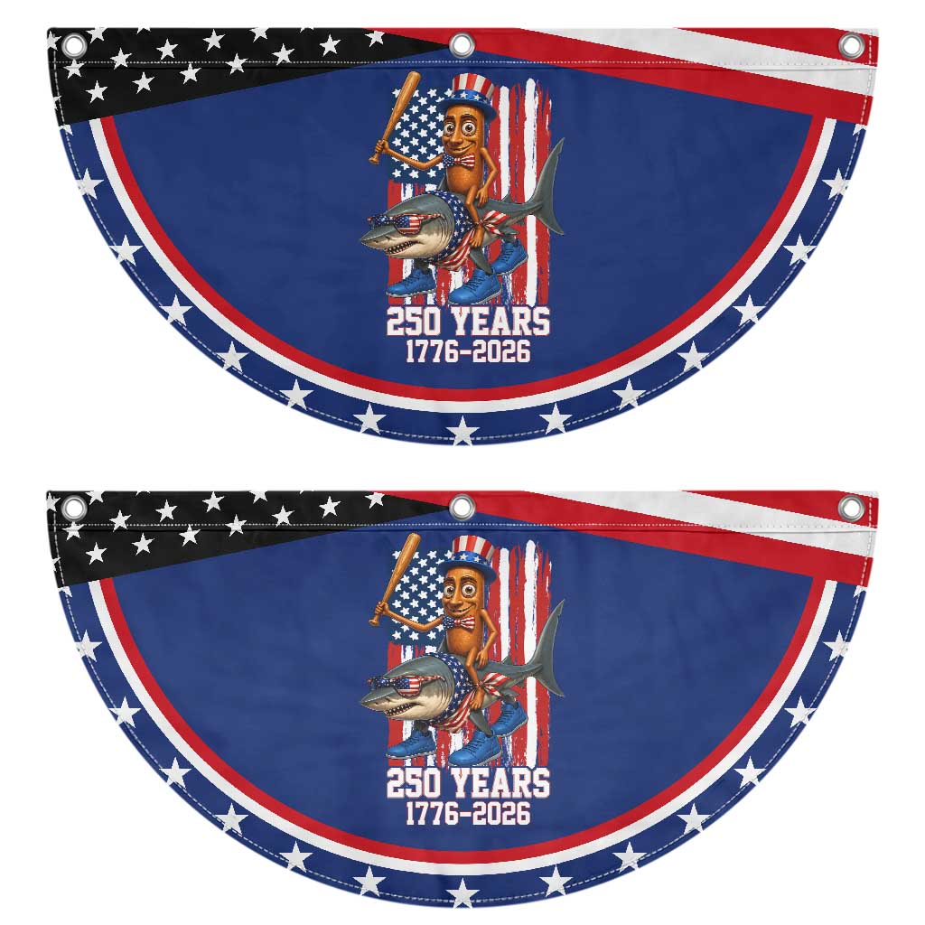250th America Anniversary Patriotic Fan Flag Funny Tung Tung Tung Sahur Tralalero Tralala 4th of July TS14 2pcs pack Classic Navy Print Your Wear