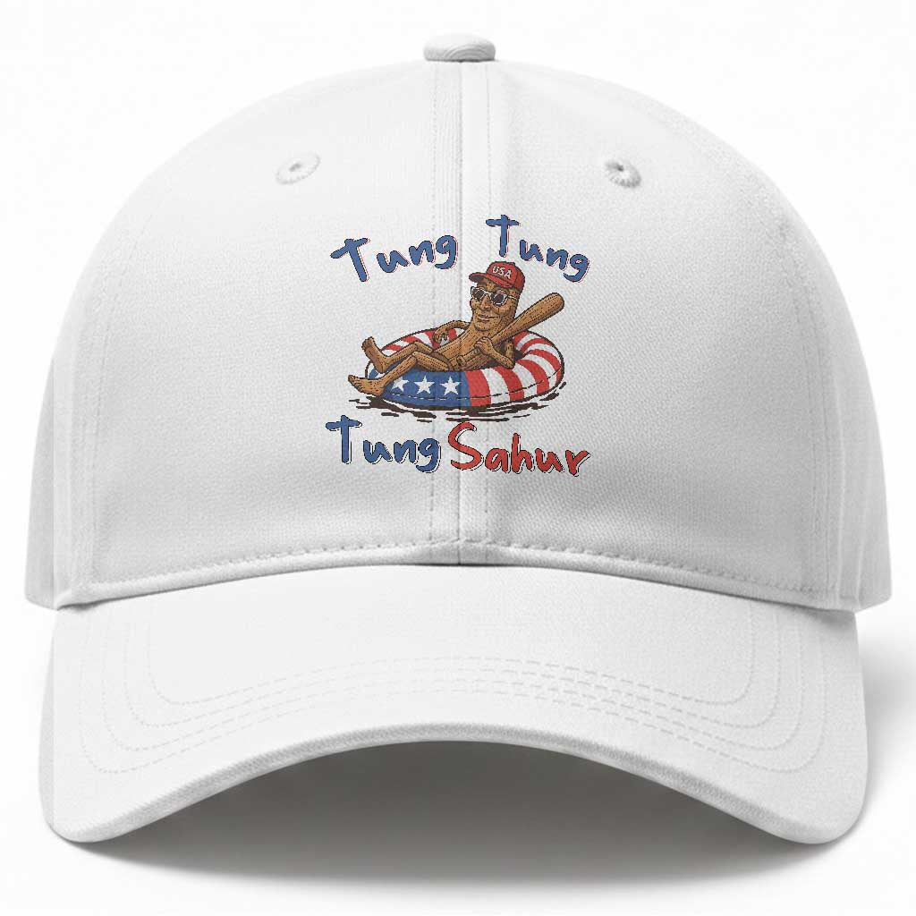 Tung Tung Tung Sahur Italian Brainrot 4th of July Baseball Cap TS14 Print Your Wear