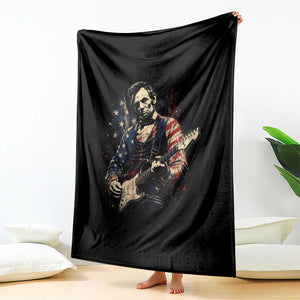 Abraham Lincoln Playing Guitar 4th of July Throw Blanket TS14 Print Your Wear