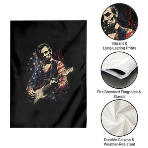 Abraham Lincoln Playing Guitar 4th of July Garden Flag TS14 Print Your Wear