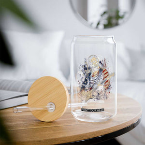 Abraham Lincoln Playing Guitar 4th of July Glass Can TS14 Print Your Wear