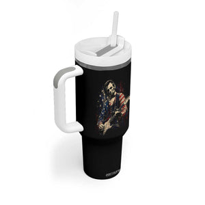 Abraham Lincoln Playing Guitar 4th of July Tumbler With Handle TS14 Print Your Wear
