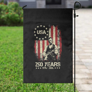 America's 250th Abraham Lincoln Playing Guitar Garden Flag TS14 Print Your Wear