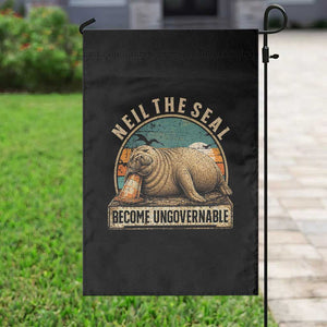 Neil The Seal Become Ungovernable Garden Flag Funny Elephant Seal Meme TS14 Print Your Wear
