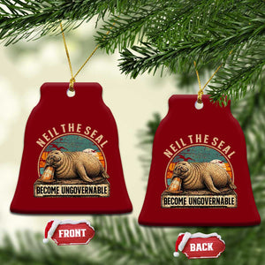 Neil The Seal Become Ungovernable Ceramic Ornament Funny Elephant Seal Meme TS14 Print Your Wear