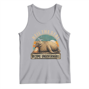Neil The Seal Become Ungovernable Tank Top Funny Elephant Seal Meme TS14 Athletic Heather Print Your Wear