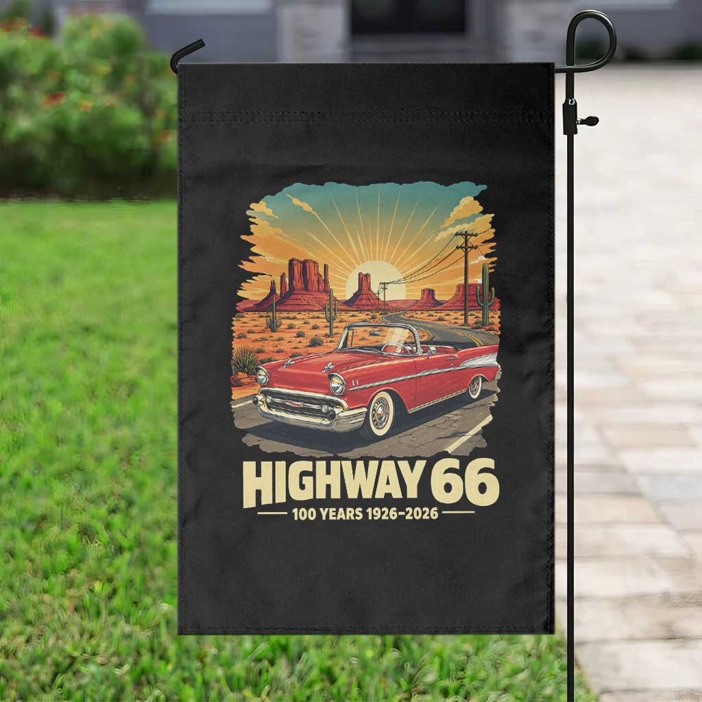 Vintage Route Highway 66 100th Anniversary Souvenir Garden Flag TS14 Print Your Wear
