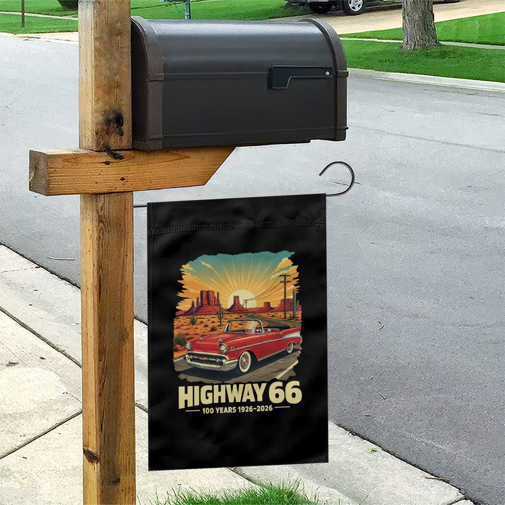 Vintage Route Highway 66 100th Anniversary Souvenir Garden Flag TS14 Print Your Wear