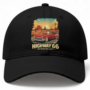 Vintage Route Highway 66 100th Anniversary Souvenir Baseball Cap TS14 Print Your Wear