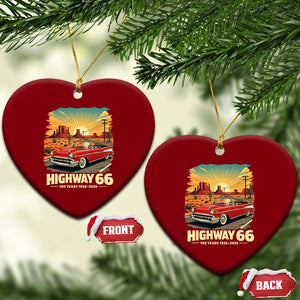 Vintage Route Highway 66 100th Anniversary Souvenir Ceramic Ornament TS14 Print Your Wear