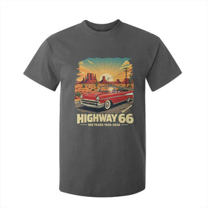 Vintage Route Highway 66 100th Anniversary Souvenir T Shirt For Kid TS14 Dark Heather Print Your Wear