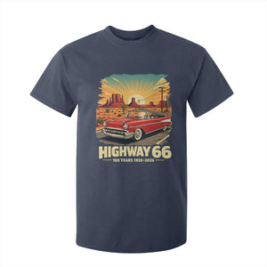 Vintage Route Highway 66 100th Anniversary Souvenir T Shirt For Kid TS14 Navy Print Your Wear
