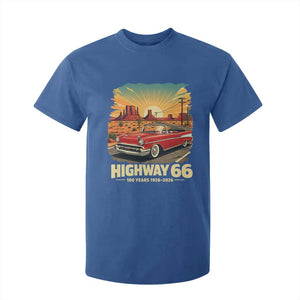 Vintage Route Highway 66 100th Anniversary Souvenir T Shirt For Kid TS14 Royal Blue Print Your Wear
