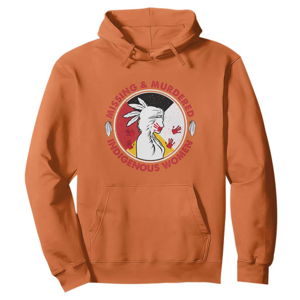 MMIW Missing and Murdered Indigenous Women Red Hand Hoodie TS14 Orange Print Your Wear
