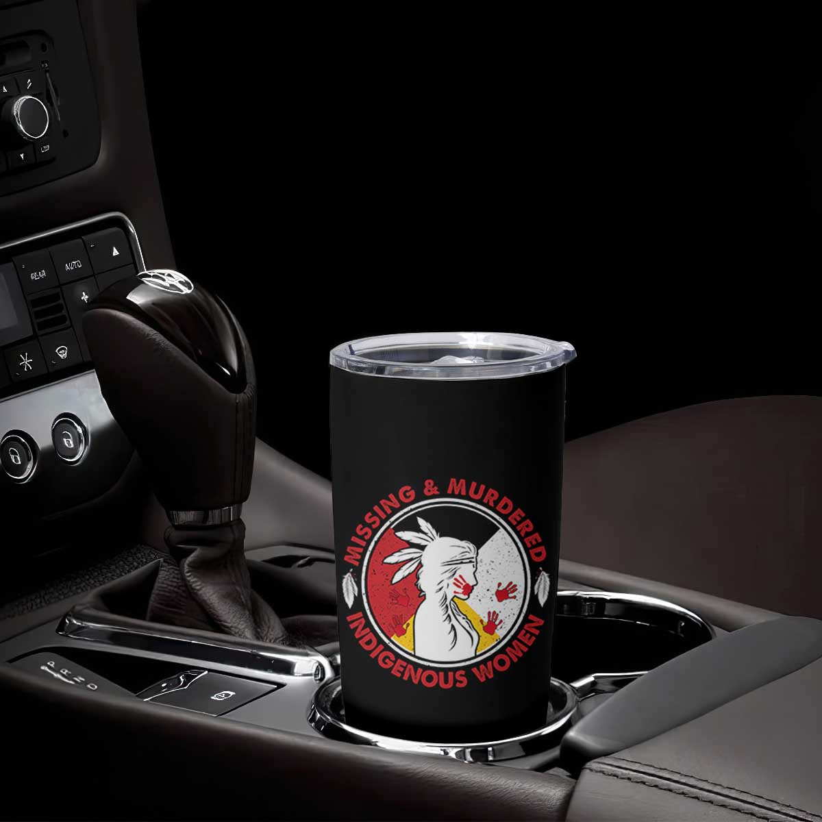 MMIW Missing and Murdered Indigenous Women Red Hand Tumbler Cup TS14 Print Your Wear