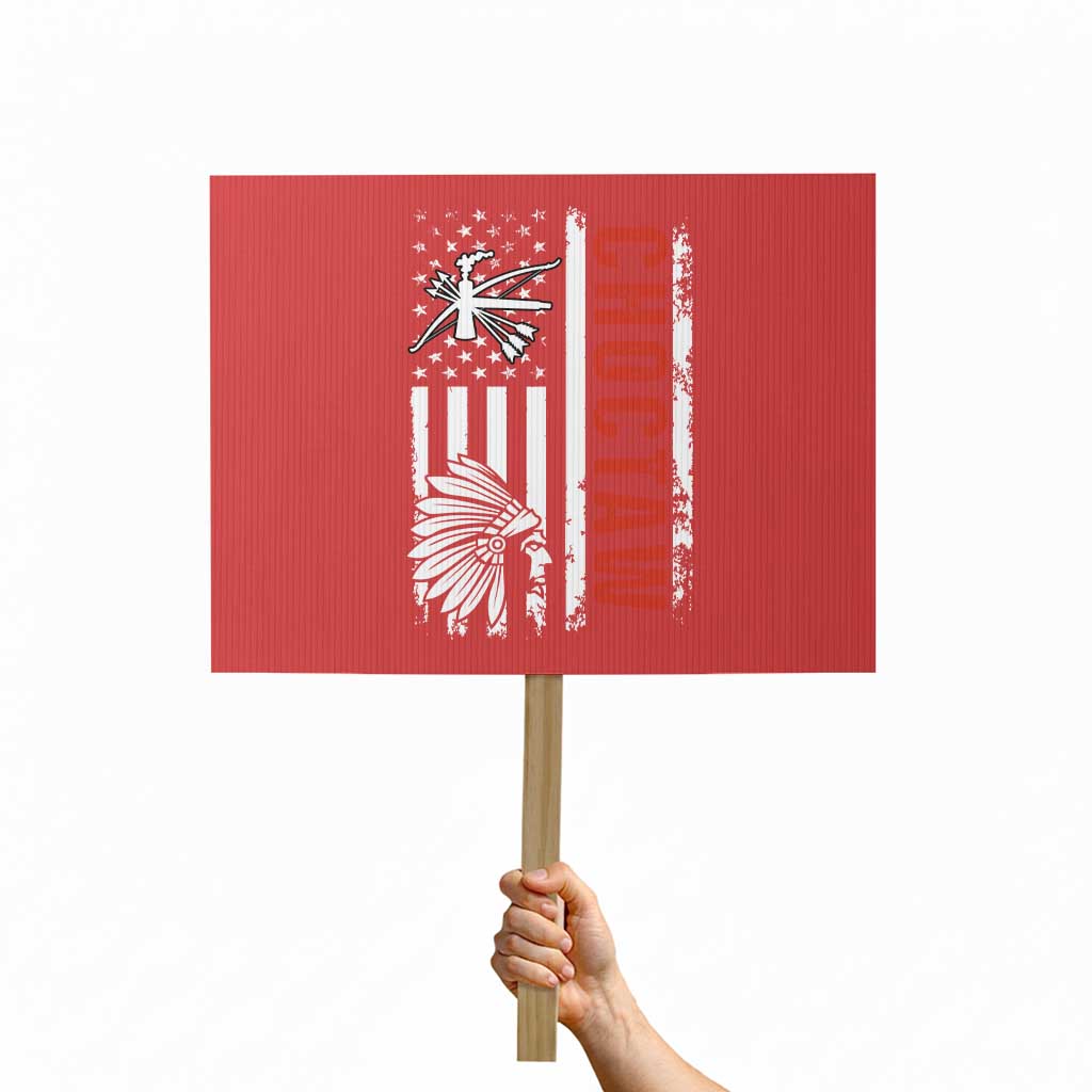 Choctaw Tribe Native American Day Indigenous Peoples Day Protest Sign TS14 Horizontal 18