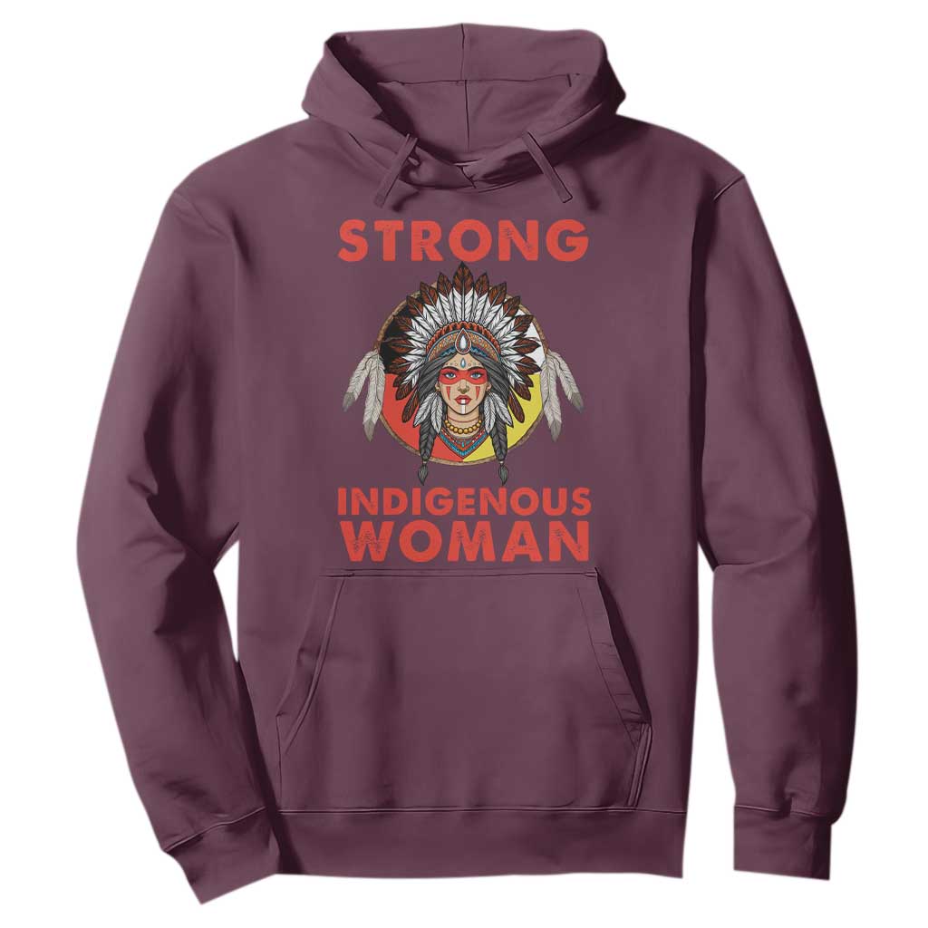 MMIW Native American Strong Indigenous Woman Hoodie TS14 Maroon Print Your Wear