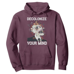 Indigenous People Native American Hoodie Decolonize Your Mind TS14 Maroon Print Your Wear