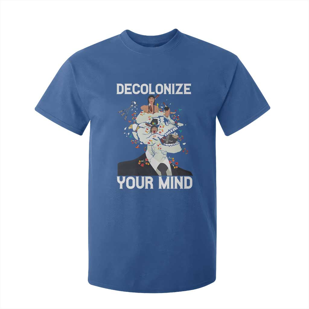 Indigenous People Native American T Shirt For Kid Decolonize Your Mind TS14 Royal Blue Print Your Wear