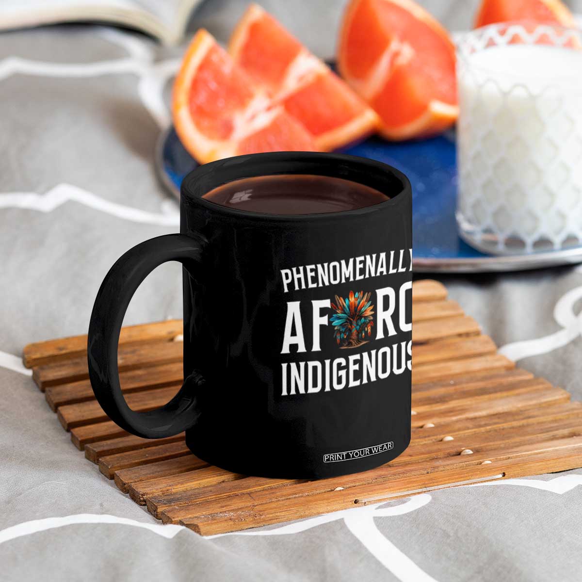 Afro Indigenous Native Pride Phenomenally Indigenous People Coffee Mug TS14 Print Your Wear