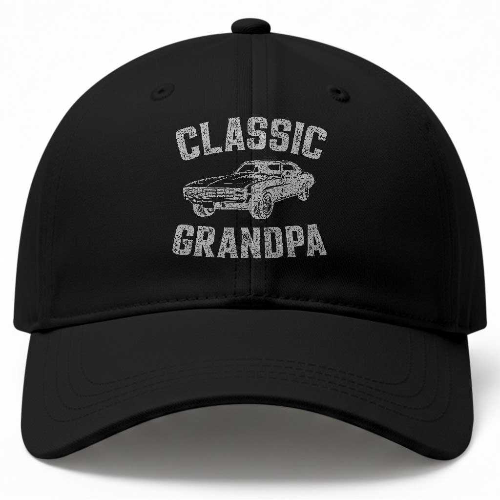 Grandpa Classic Muscle Car Lover Birthday Gift Baseball Cap