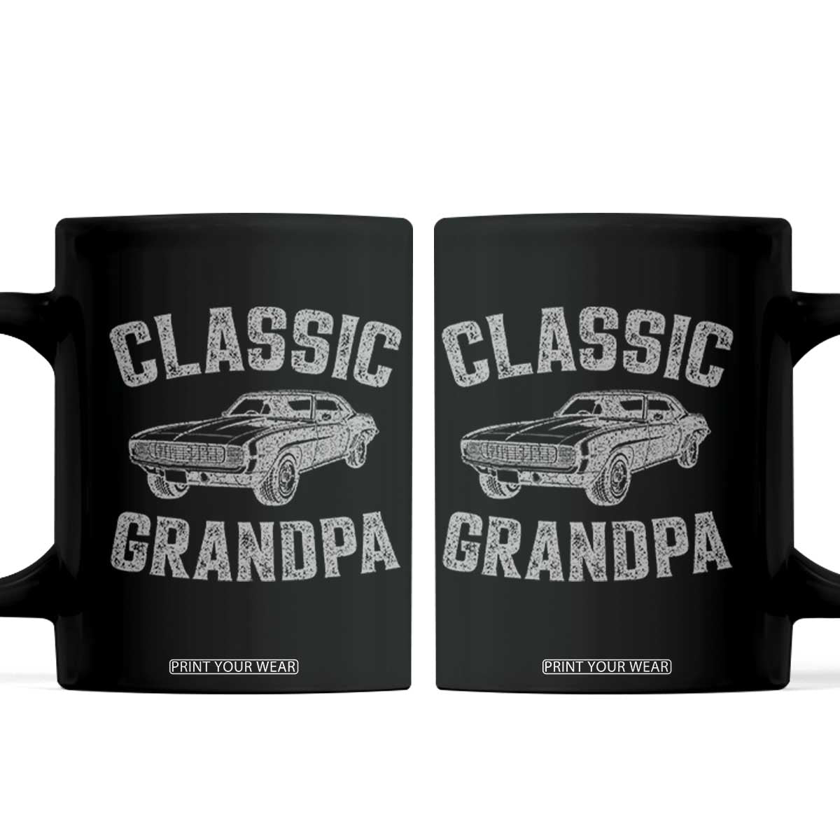 Grandpa Classic Muscle Car Lover Birthday Gift Coffee Mug