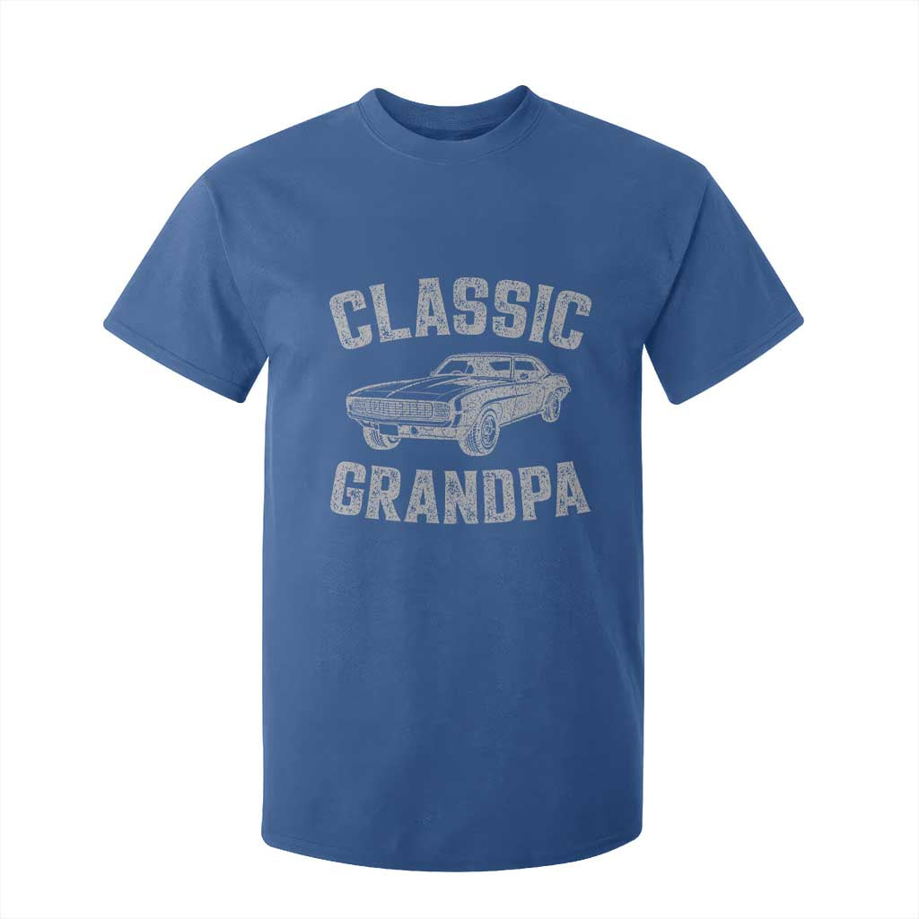 Grandpa Classic Muscle Car Lover Birthday Gift T Shirt For Kid