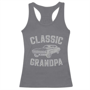 Grandpa Classic Muscle Car Lover Birthday Gift Racerback Tank Top