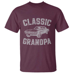 Grandpa Classic Muscle Car Lover Birthday Gift T Shirt