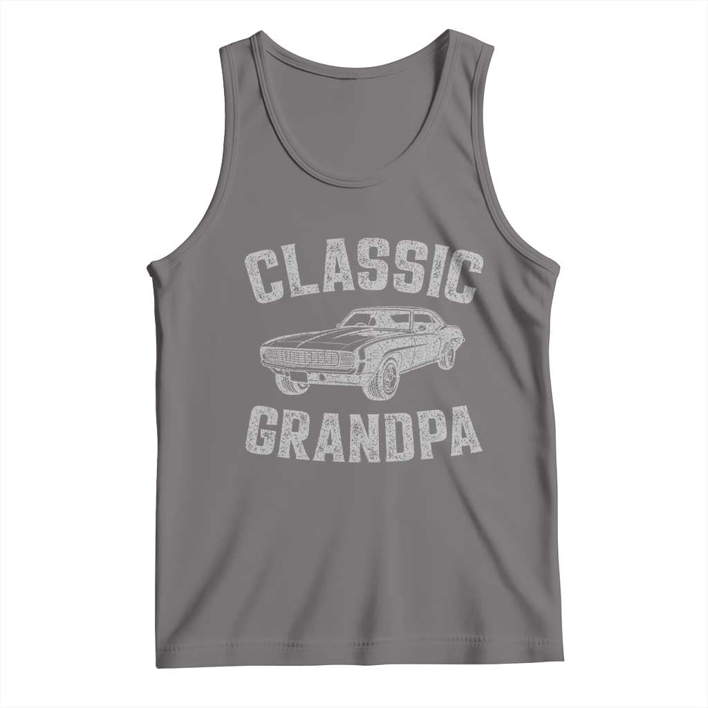 Grandpa Classic Muscle Car Lover Birthday Gift Tank Top