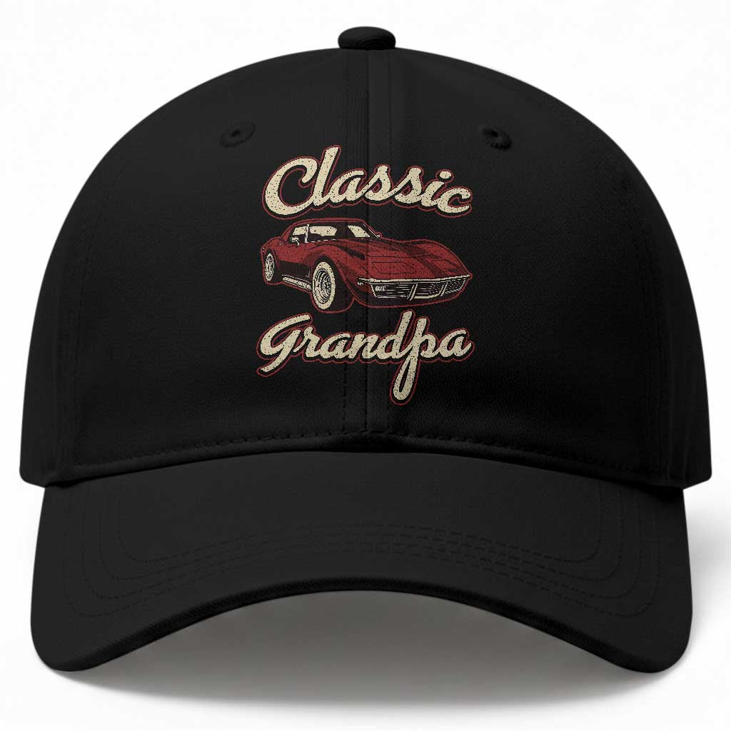 Grandpa Classic Stingray Sports Car Lover Baseball Cap