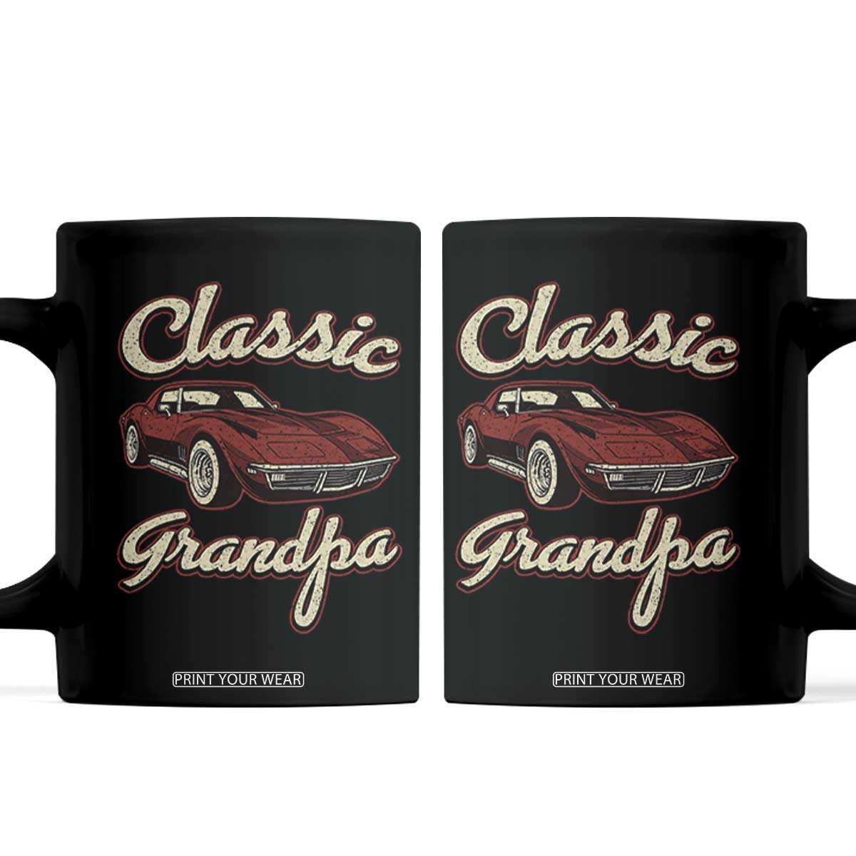 Grandpa Classic Stingray Sports Car Lover Coffee Mug